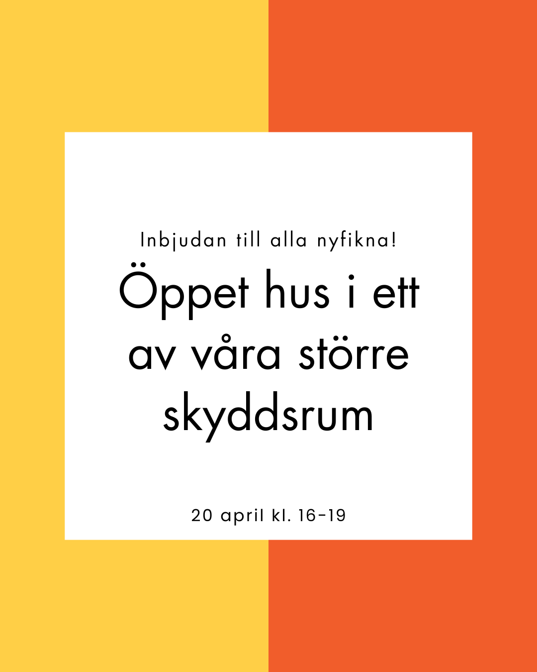 Öppet hus skyddsrum